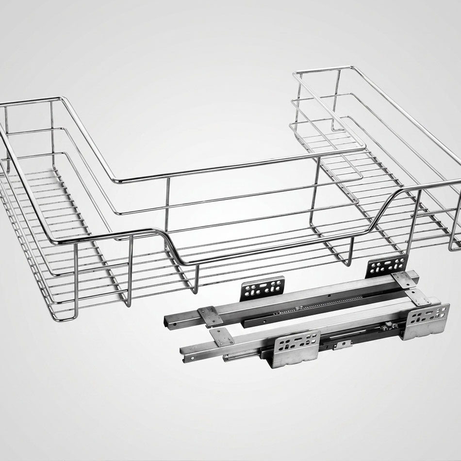 CESTA EXTRAIBLE (SACADO-CIFON) CROMADO C/S ANCHO 800mm