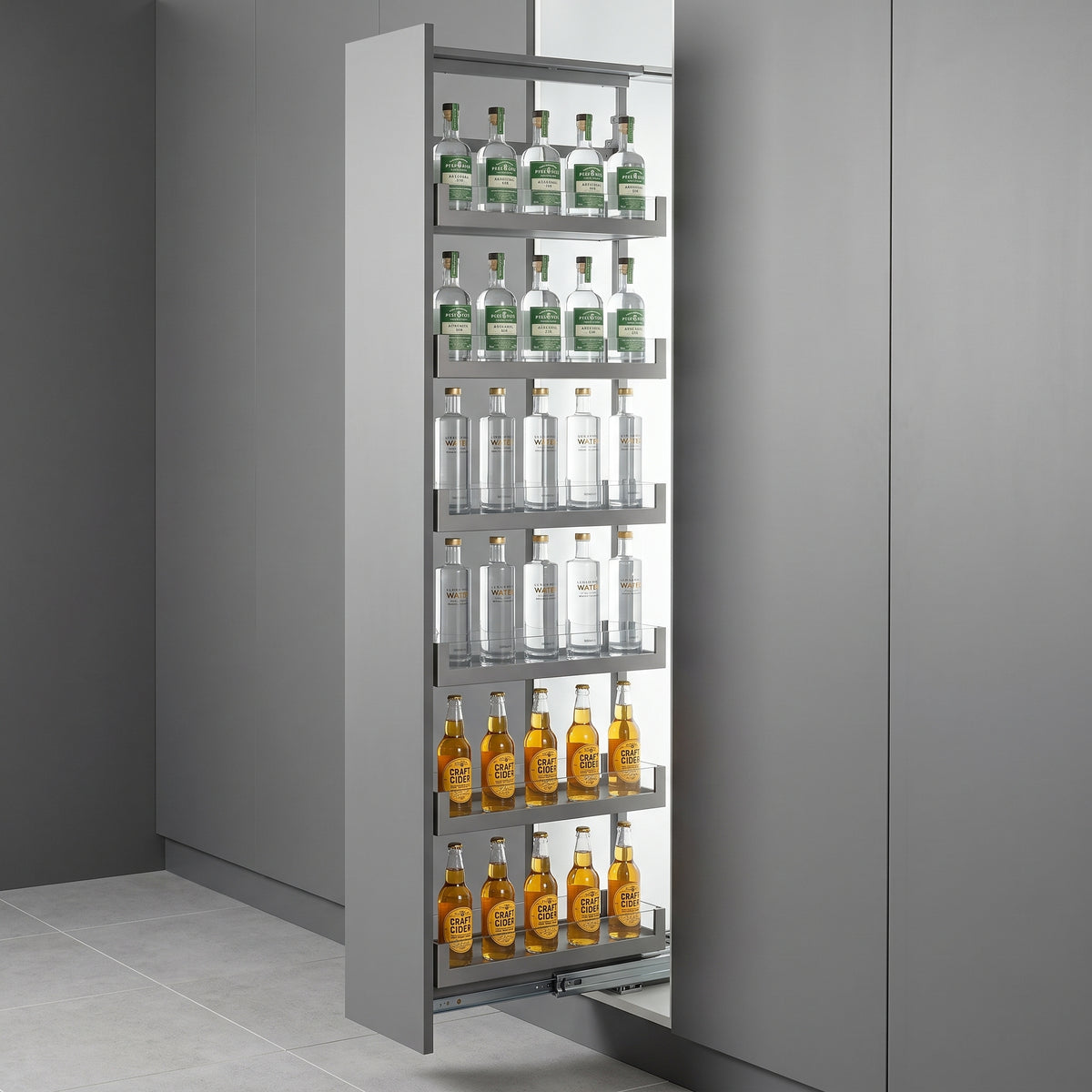 Columna Aluminio Glass 6 Niveles-3